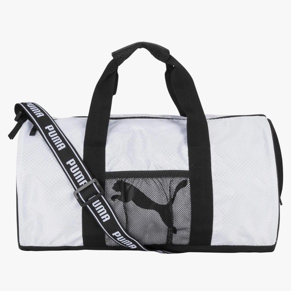Puma Jolt Duffel Bag White and Black - Picture 1 of 12
